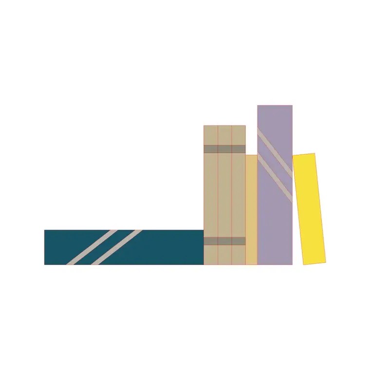 Books Standing Side 2 DWG CAD block thumbnail — other cad blocks drawing
