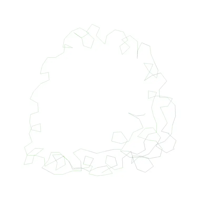 Bushes Front Ele (3) DWG CAD block thumbnail — trees & plants drawing
