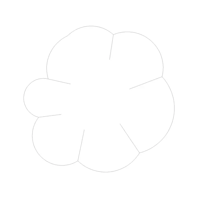 Bushes DWG CAD block thumbnail — trees & plants drawing