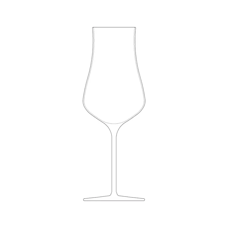 Cabernet Wine Glass DWG CAD block thumbnail — accessories drawing