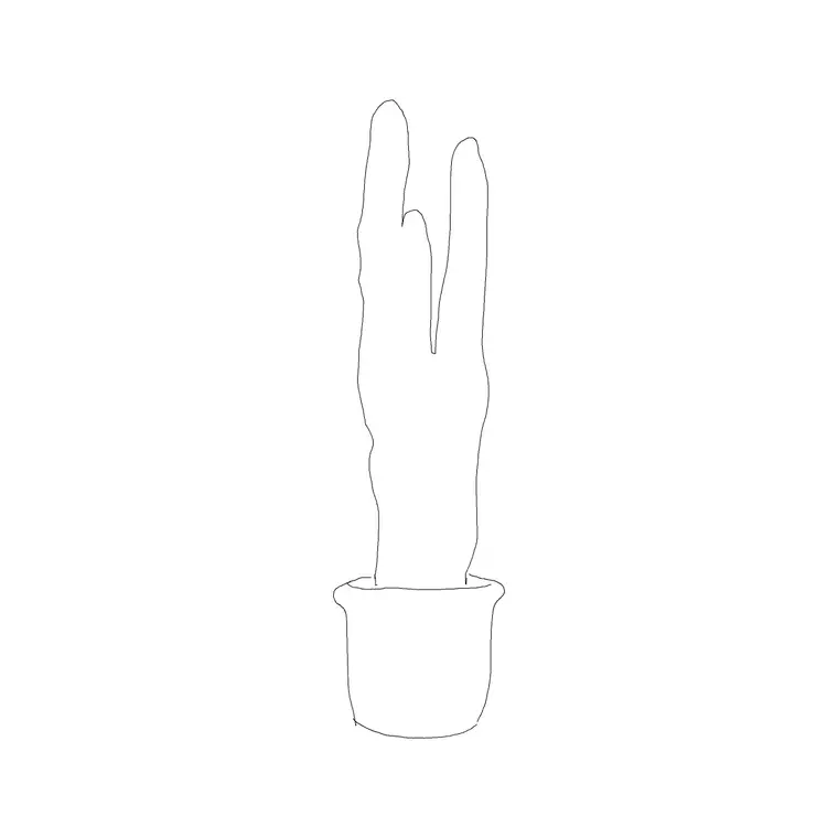 Cactus Plant 027 DWG CAD block thumbnail — trees & plants drawing