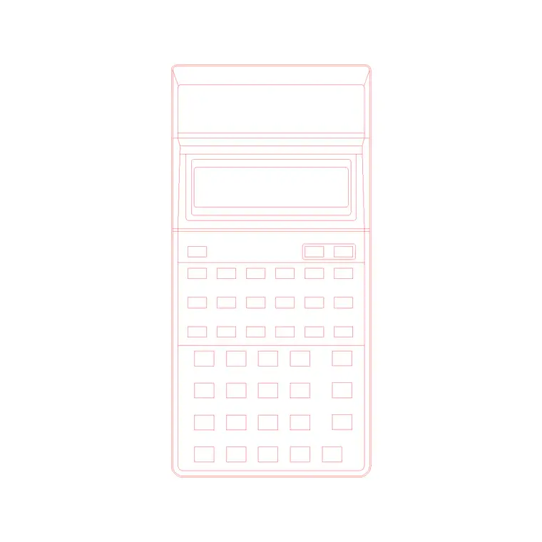 Calculator DWG CAD block thumbnail — other cad blocks drawing
