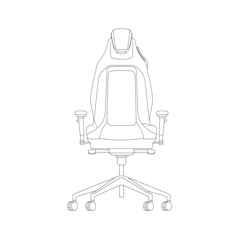Car Armchair BMW I8 Back DWG CAD block thumbnail — furniture drawing