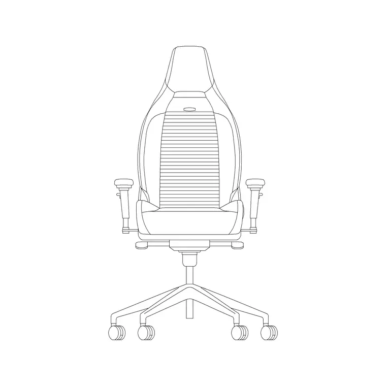 Car Armchair Mercedes Benz Cla AMG Front DWG CAD block thumbnail — furniture drawing