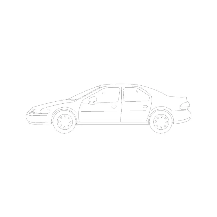 Car Elevation (30) DWG CAD block thumbnail — vehicles drawing