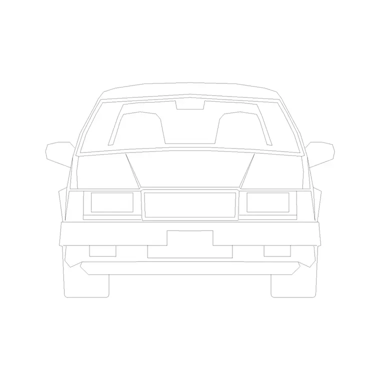 Car Front Ele (1) DWG CAD block thumbnail — vehicles drawing