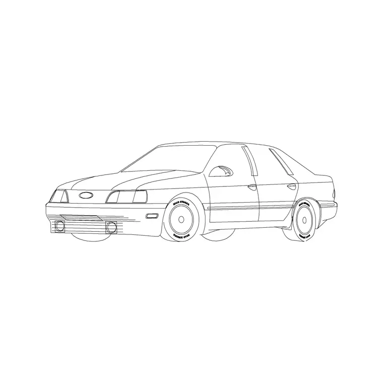 Car Perspective DWG CAD block thumbnail — vehicles drawing