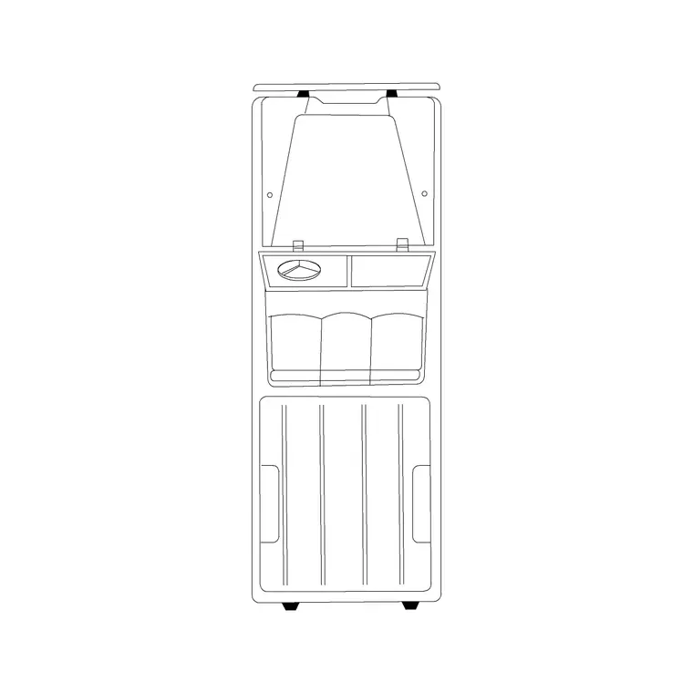 Car Plan 4 DWG CAD block thumbnail — vehicles drawing