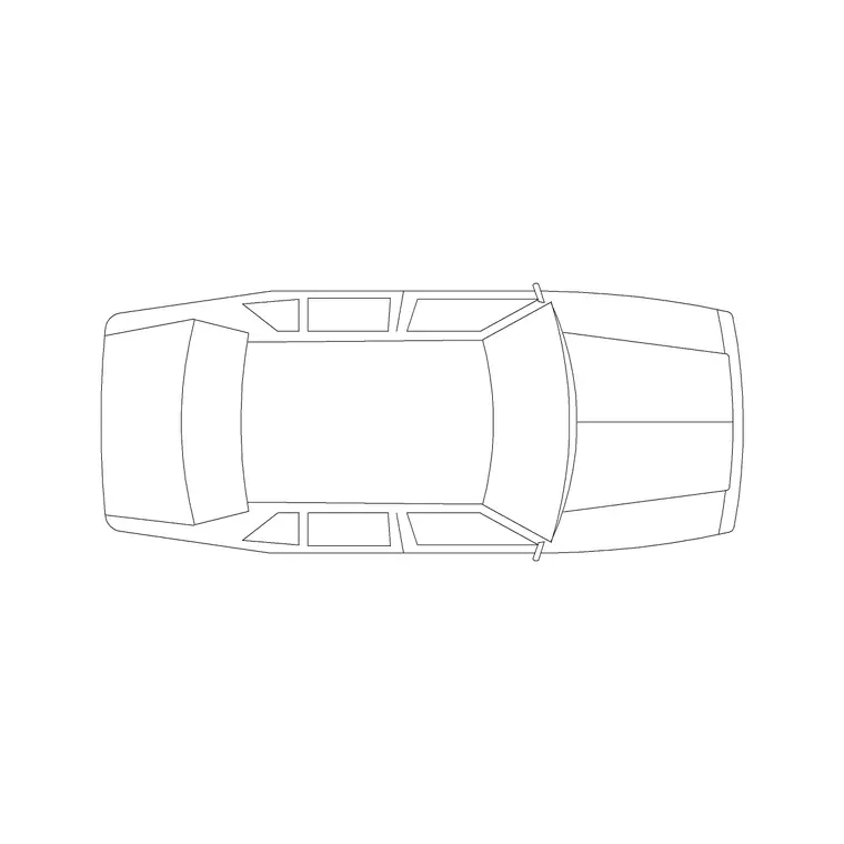 Car Plan 5 DWG CAD block thumbnail — vehicles drawing