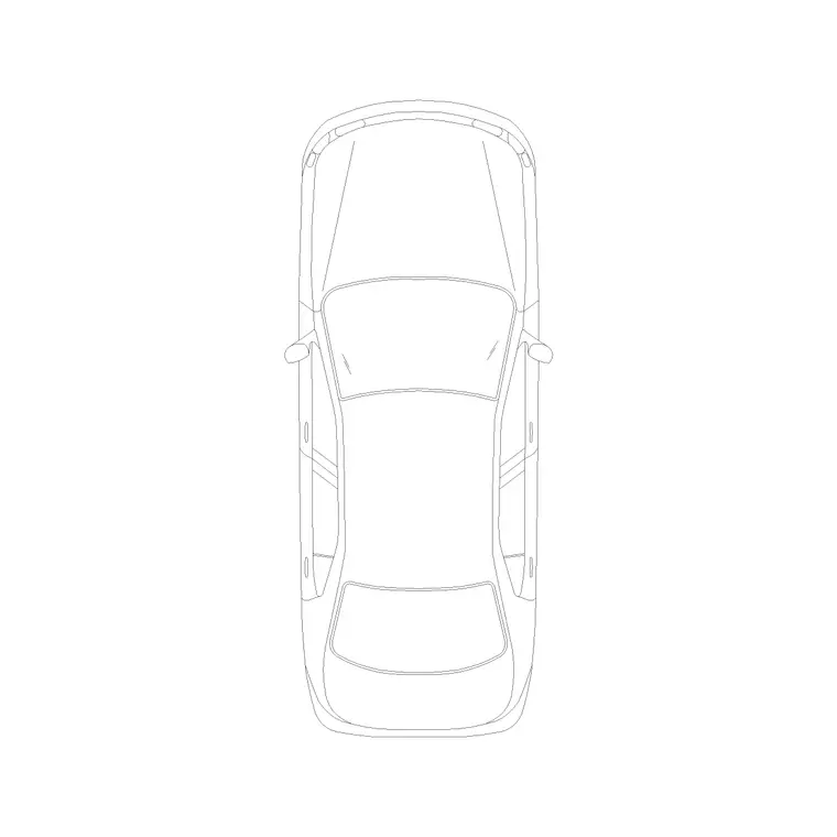 Car Plan (9) DWG CAD block thumbnail — vehicles drawing