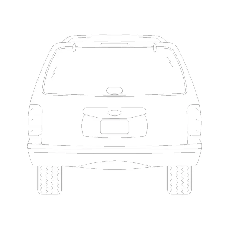 Carback Ele Mini Van DWG CAD block thumbnail — vehicles drawing