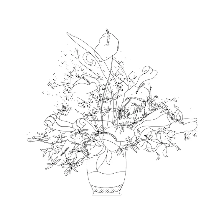 Ceramic Vase 4 DWG CAD block thumbnail — accessories drawing