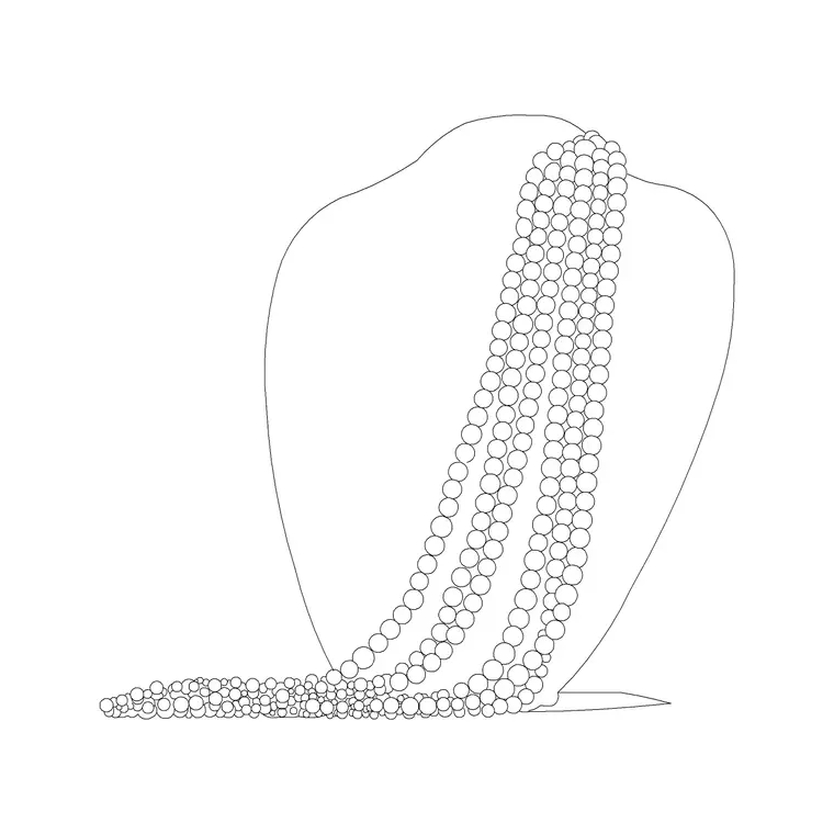 Chain DWG CAD block thumbnail — accessories drawing