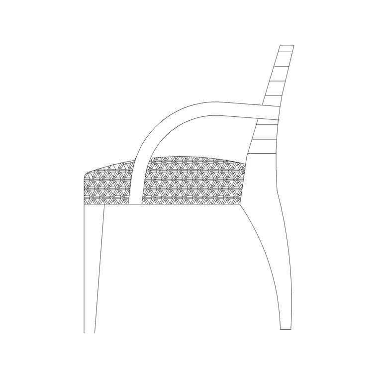 Chair Elevation DWG CAD block thumbnail — furniture drawing
