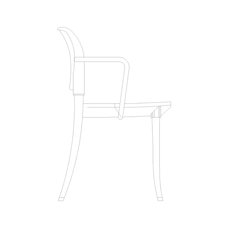 Chair Side Ele (11) DWG CAD block thumbnail — furniture drawing