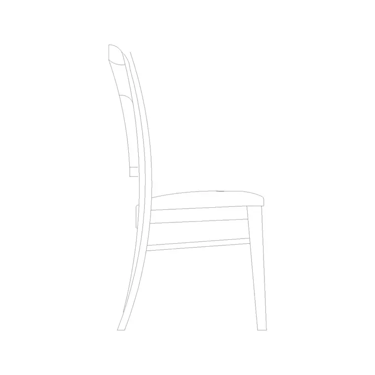 Chair Side Ele (17) DWG CAD block thumbnail — furniture drawing
