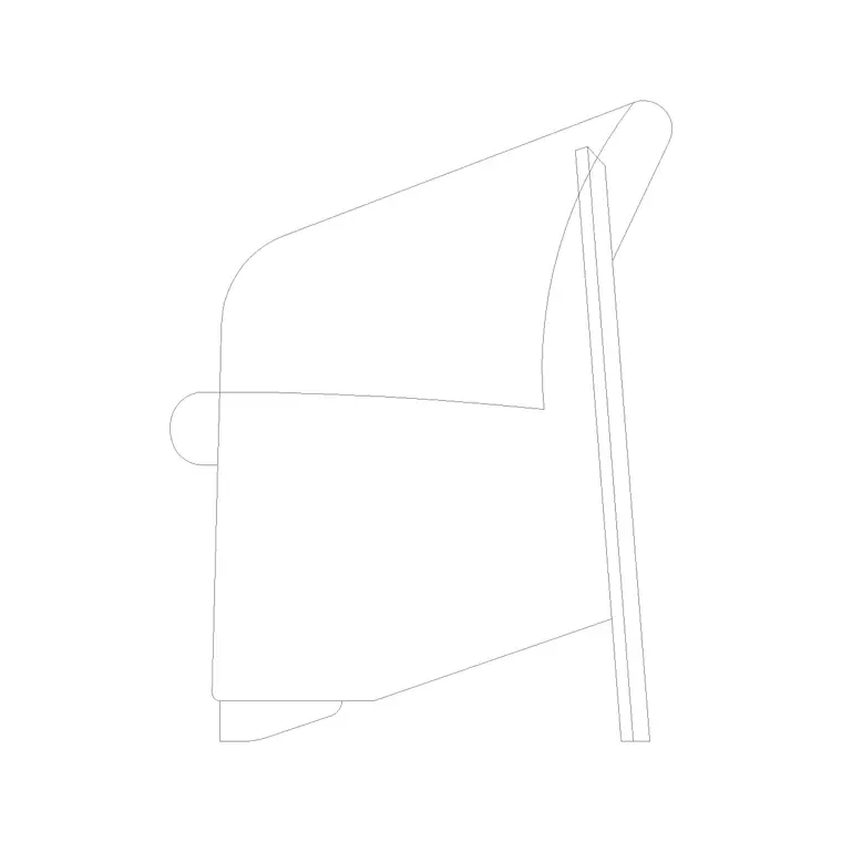 Chair Side Ele (18) DWG CAD block thumbnail — furniture drawing