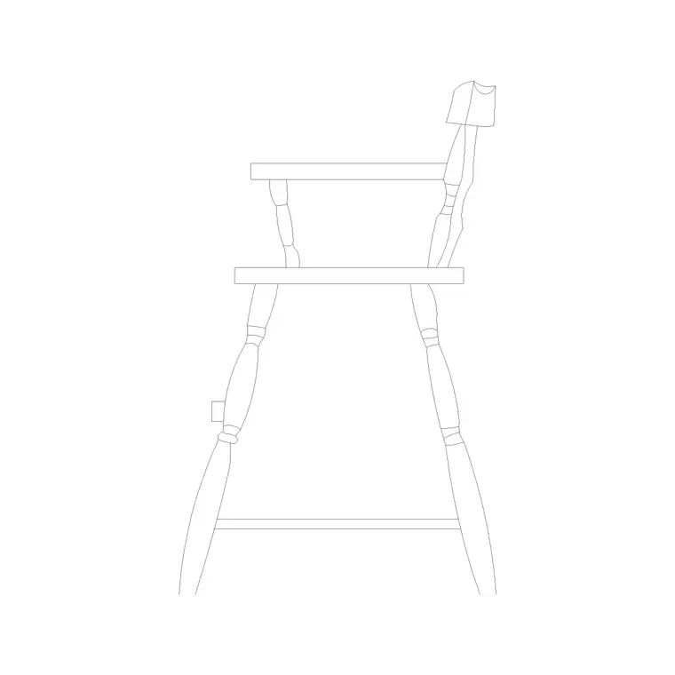 Chair Side Ele (22) DWG CAD block thumbnail — furniture drawing