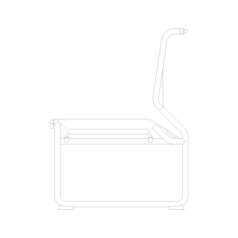 Chair Side Ele (24) DWG CAD block thumbnail — furniture drawing