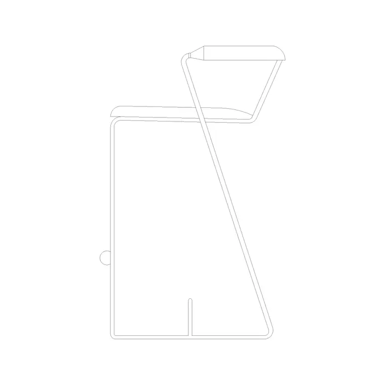 Chair Side Ele (26) DWG CAD block thumbnail — furniture drawing