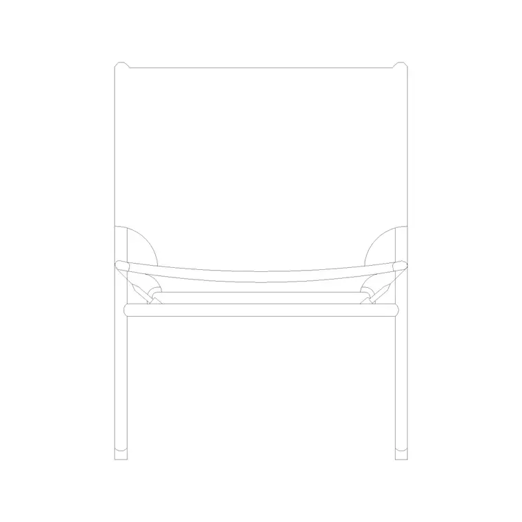 Chair Side Ele (34) DWG CAD block thumbnail — furniture drawing