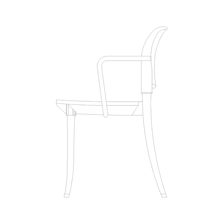 Chair Side Ele (36) DWG CAD block thumbnail — furniture drawing