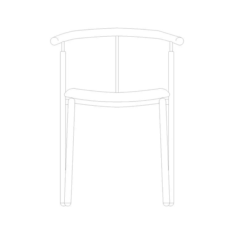 Chair Side Ele (37) DWG CAD block thumbnail — furniture drawing