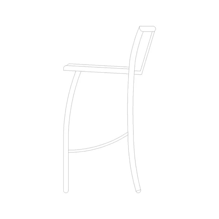 Chair Side Ele (41) DWG CAD block thumbnail — furniture drawing