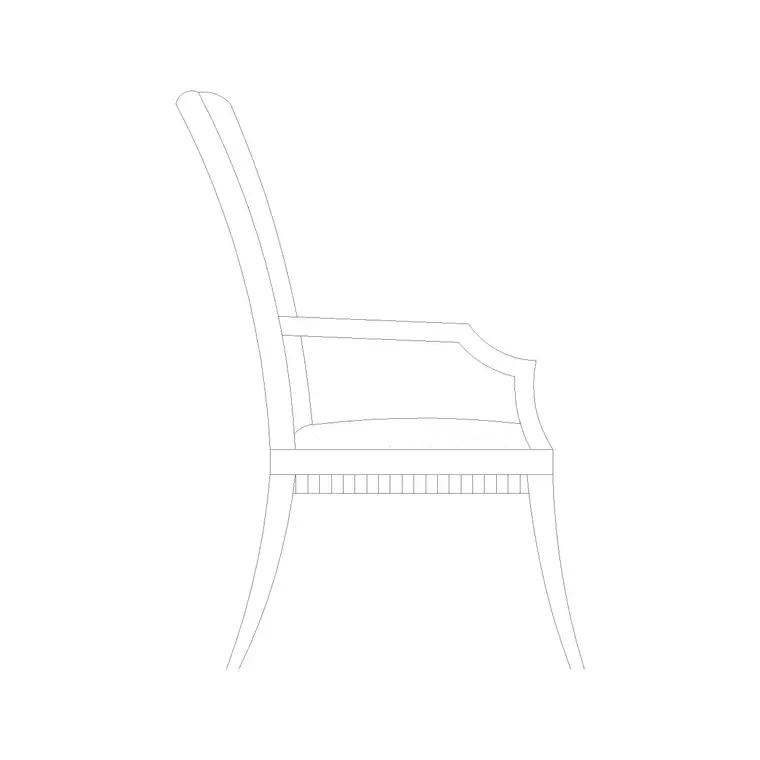 Chair Side Ele (44) DWG CAD block thumbnail — furniture drawing