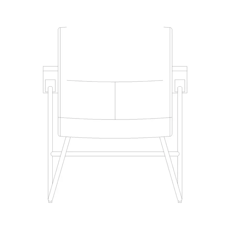 Chair Side Ele (50) DWG CAD block thumbnail — furniture drawing