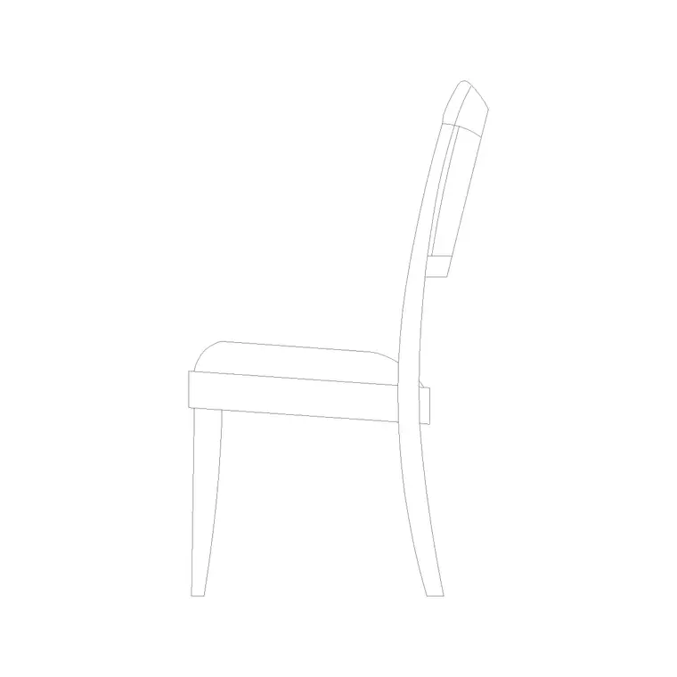 Chair Side Ele (51) DWG CAD block thumbnail — furniture drawing