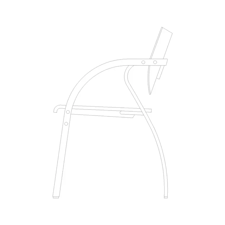 Chair Side Ele (54) DWG CAD block thumbnail — furniture drawing