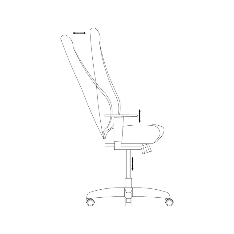 Chair DWG CAD block thumbnail — office drawing