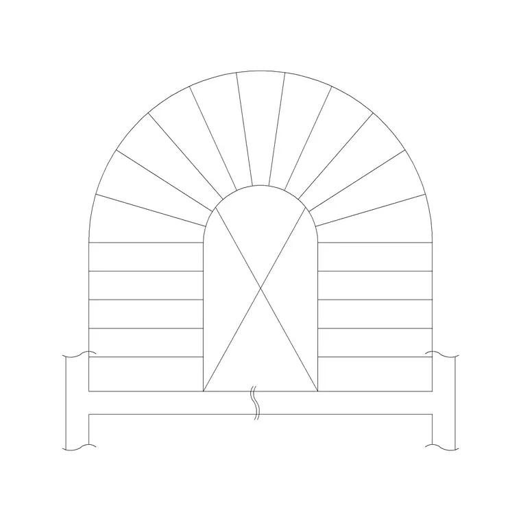 Circular Metal Staircase 4 DWG CAD block thumbnail — stairs drawing
