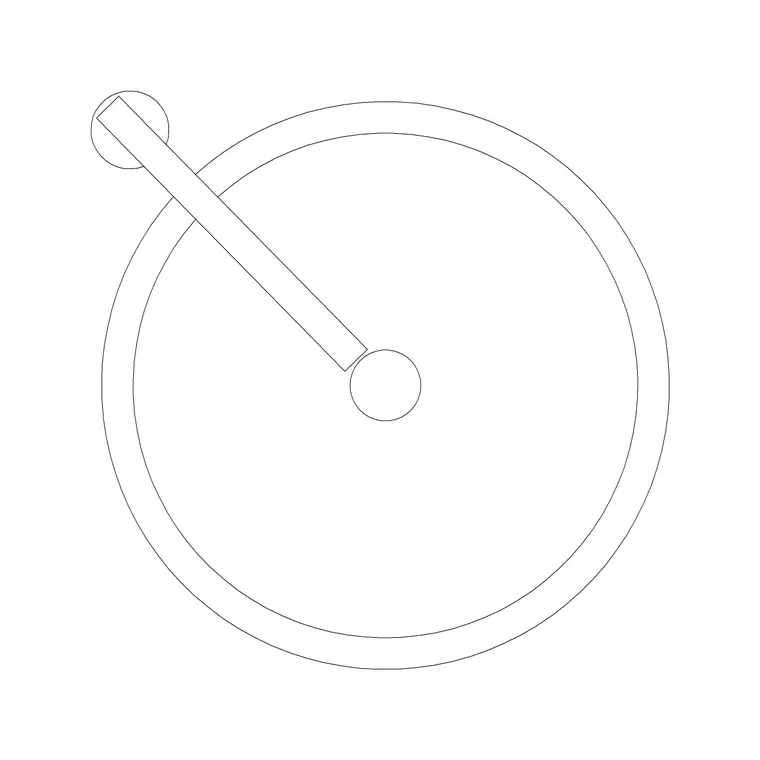 Circular Wash Basin 3 DWG CAD block thumbnail — bathroom drawing