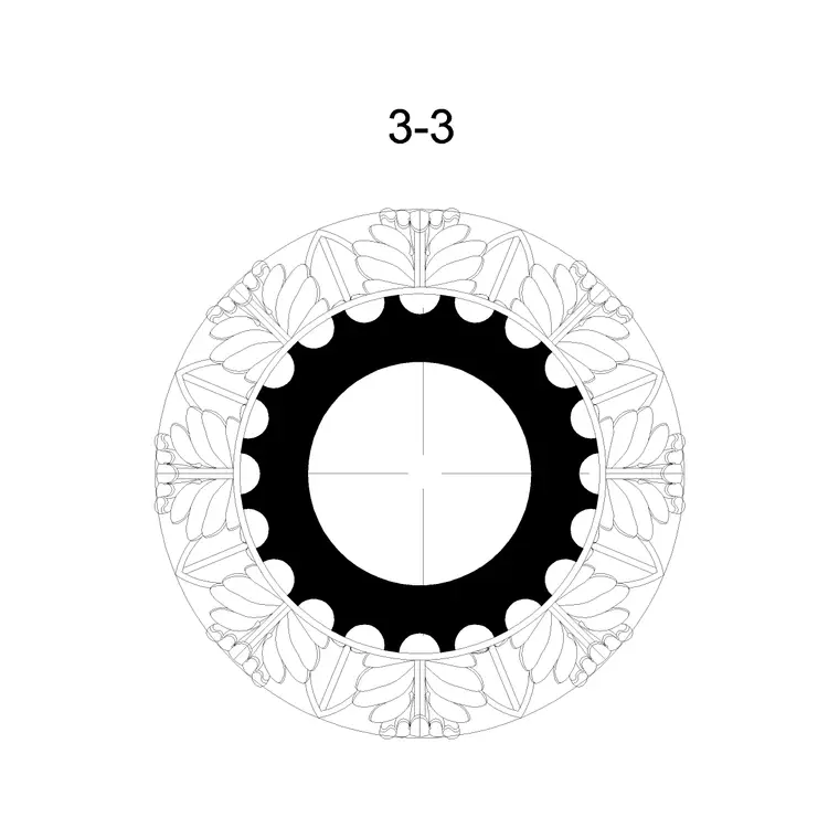 Classical Arch Detail (10) DWG CAD block thumbnail — other cad blocks drawing