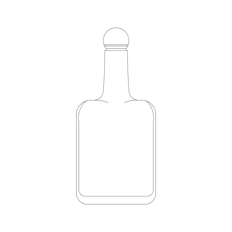Classical Vase DWG CAD block thumbnail — trees & plants drawing