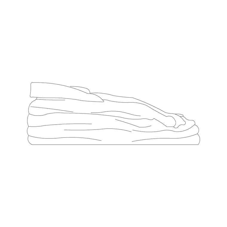 Cloth Stack CAD block DWG — plan and elevation view