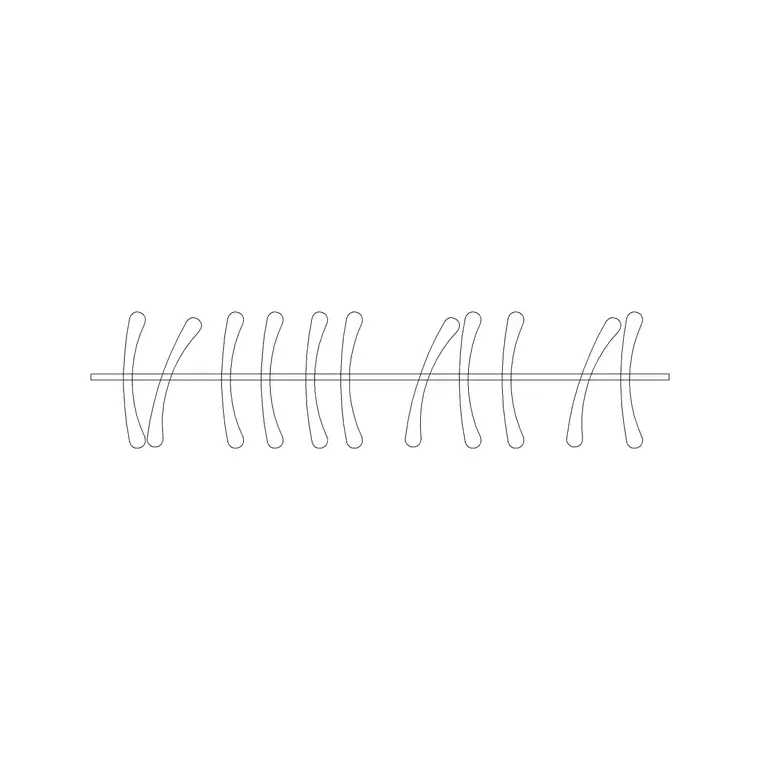 Clothes Hanged Plan 2 DWG CAD block thumbnail — furniture drawing