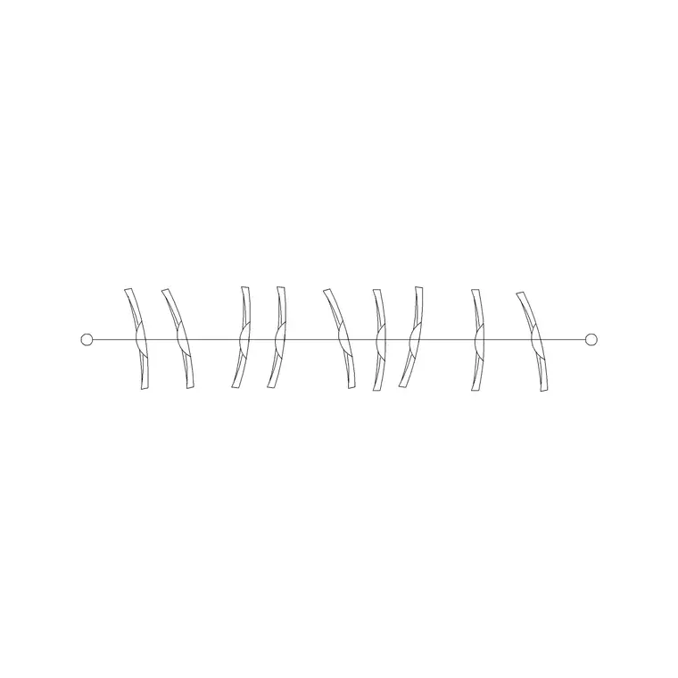 Clothes Hanged Plan With Rod 1 DWG CAD block thumbnail — furniture drawing