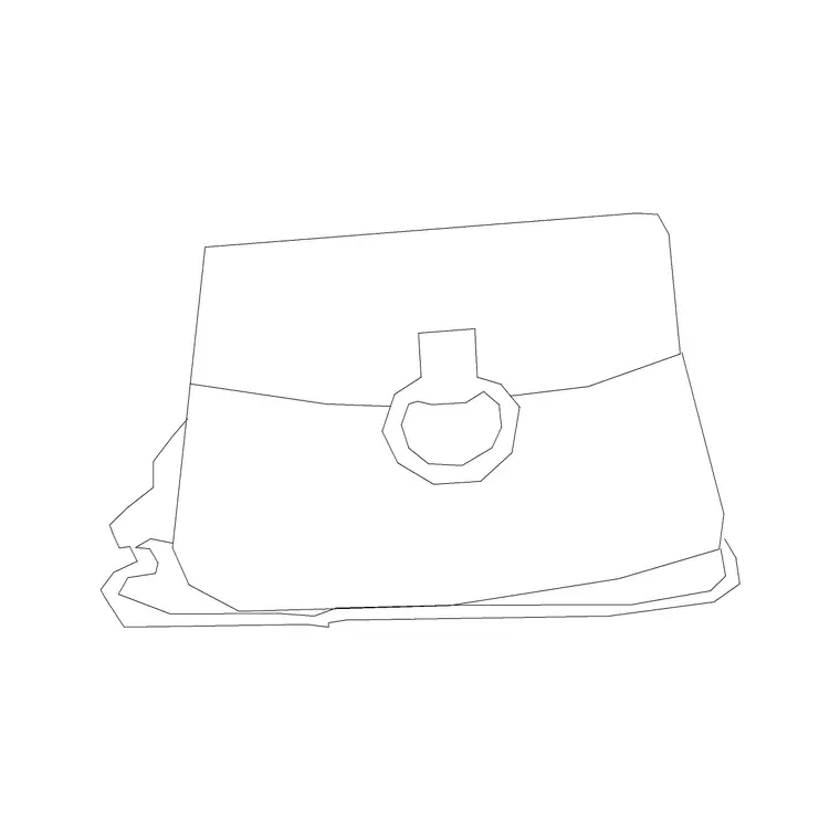 Clutch DWG CAD block thumbnail — furniture drawing