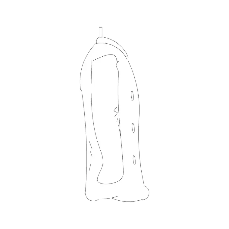 Coat Hanged Side DWG CAD block thumbnail — accessories drawing