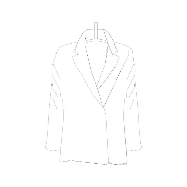 Coat Hanged DWG CAD block thumbnail — accessories drawing