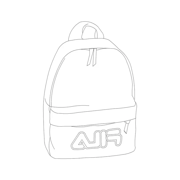 College Daypack 2 DWG CAD block thumbnail — accessories drawing