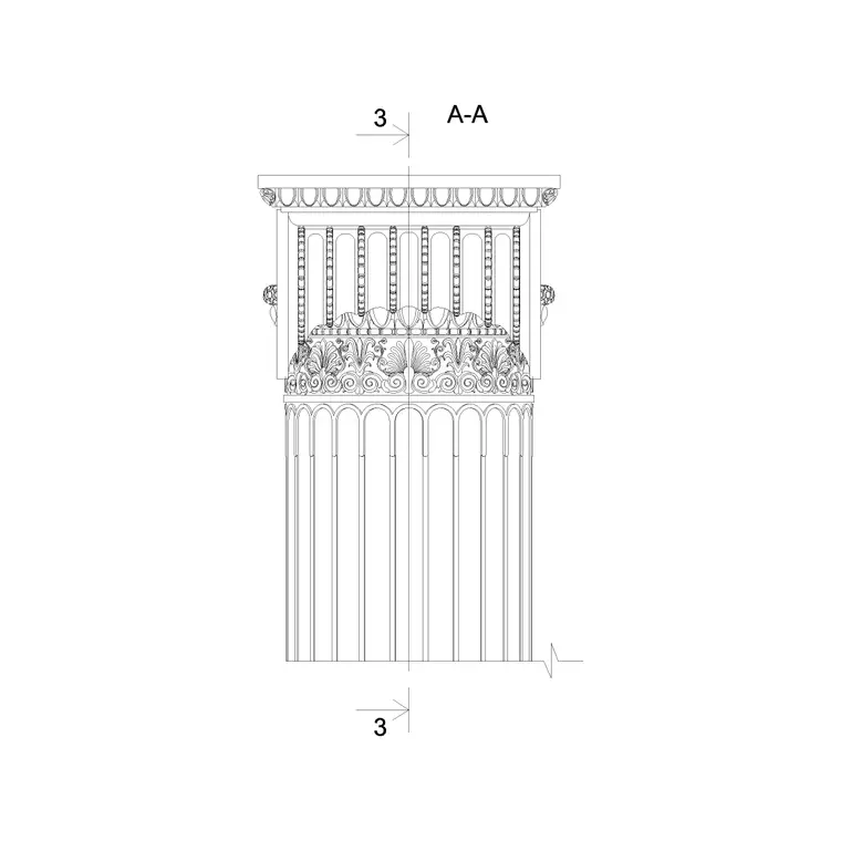 Column Elevation DWG CAD block thumbnail — other cad blocks drawing