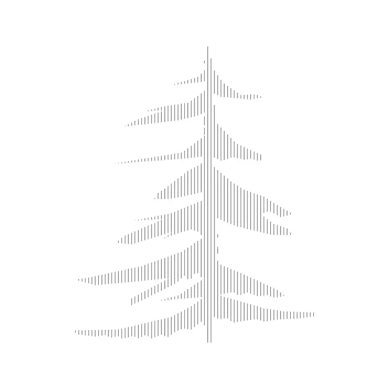 Coniferous Tree Type A DWG CAD block thumbnail — trees & plants drawing
