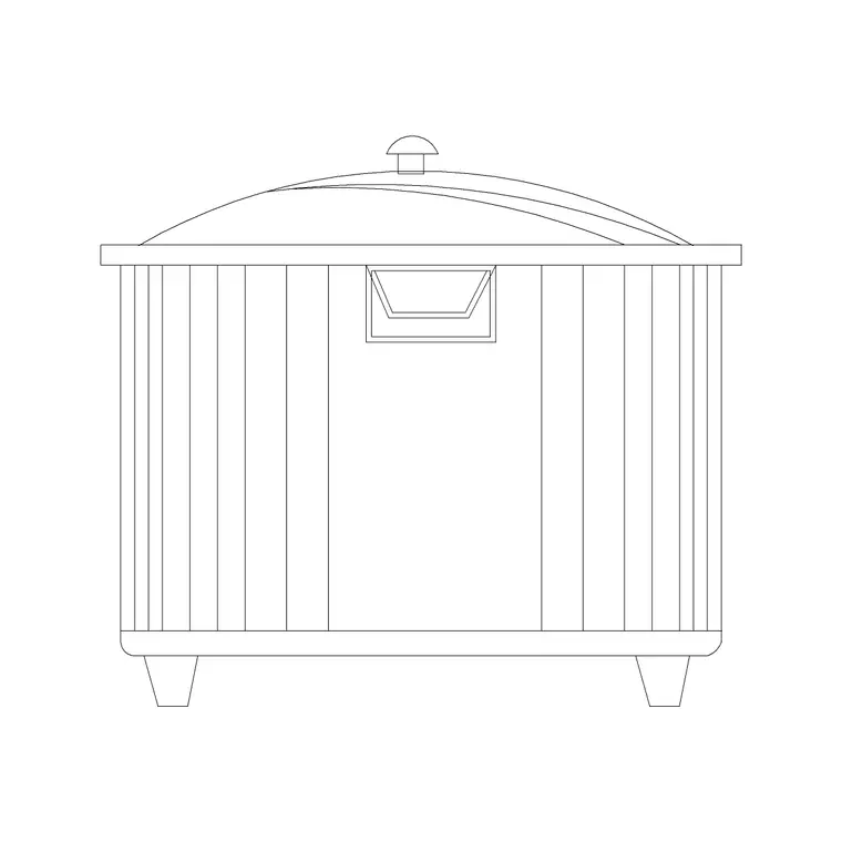 Cooker 10 DWG CAD block thumbnail — kitchen drawing