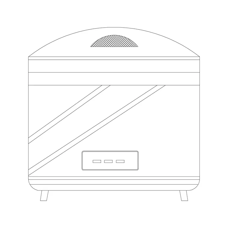 Cooker 11 DWG CAD block thumbnail — kitchen drawing