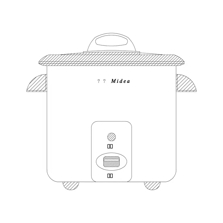 Cooker 3 DWG CAD block thumbnail — kitchen drawing