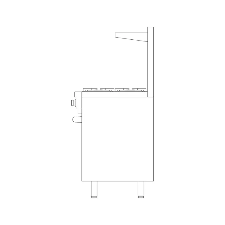 Cooking Range Ele 5 DWG CAD block thumbnail — kitchen drawing